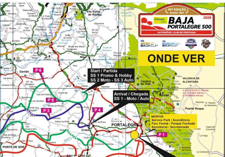 Baja Portalegre 500: Onde ver e condicionamentos de trânsito