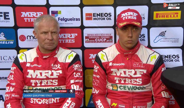 Rali 6 Cidades Norte de Portugal: Martins Sesks liderou shakedown, Armindo Araujo melhor português