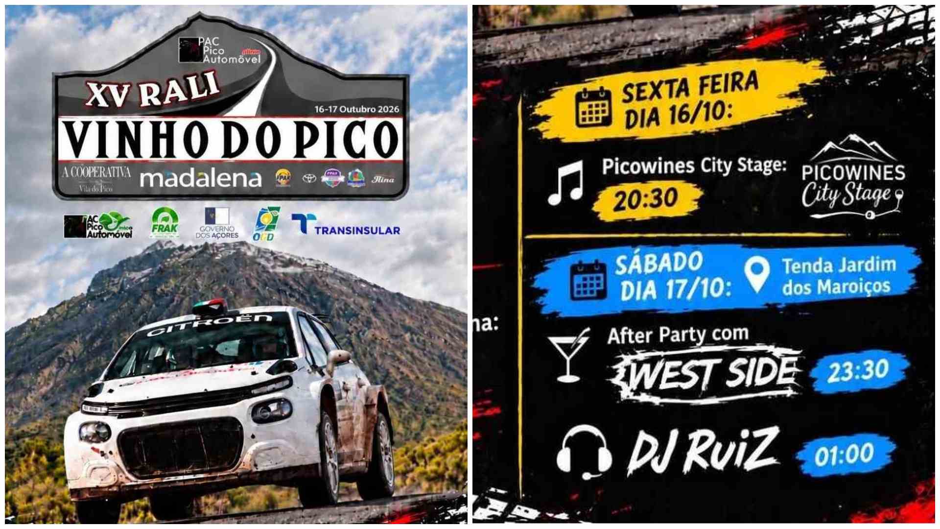 Campeonato dos Açores de Ralis: 31 equipas inscritas no Rali Vinho do Pico