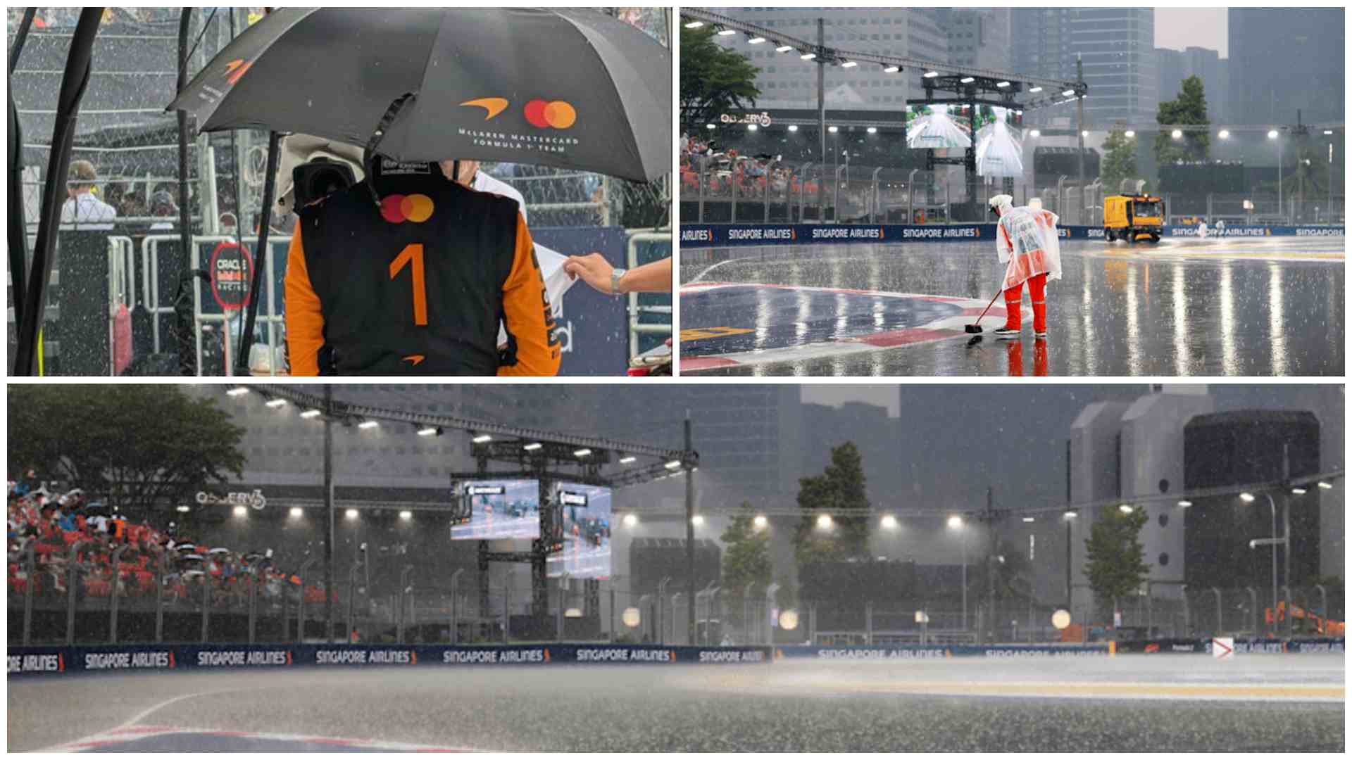 GP Singapura F1: Corrida Sprint atrasada devido à chuva